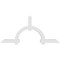 Ekena Millwork Ericson Architectural Grade PVC Gable Bracket, 108"W x 49 1/2"H x 4"D x 6"F, 11/12 Pitch GBP108X50X0406ERI00 - alternate 5